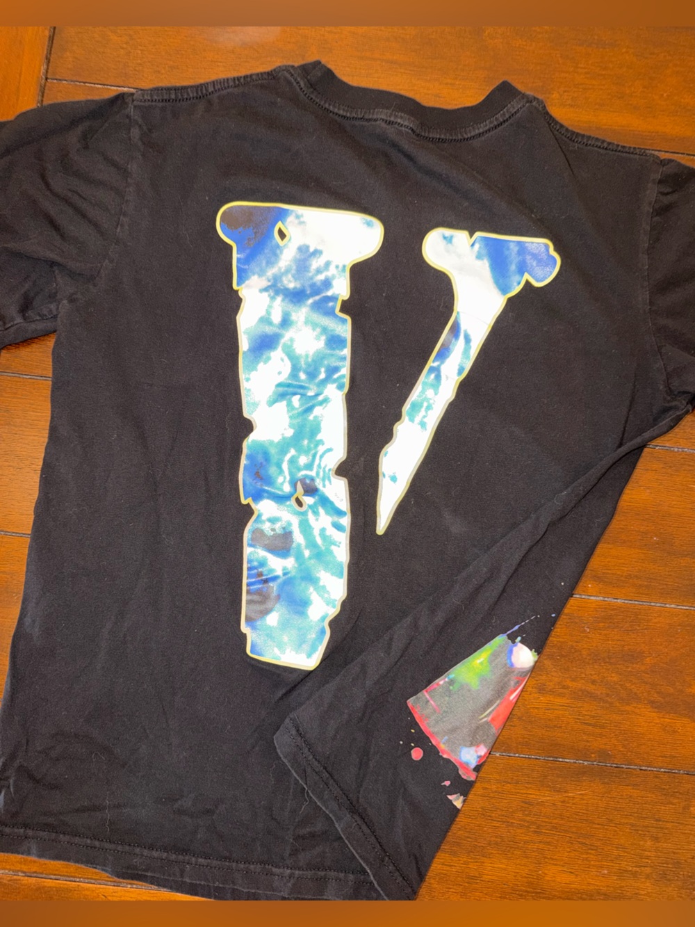VLONE X JUICE WORLD COSMIC RACER T Shirt Blue and Yellow Graphic Accents 🪼